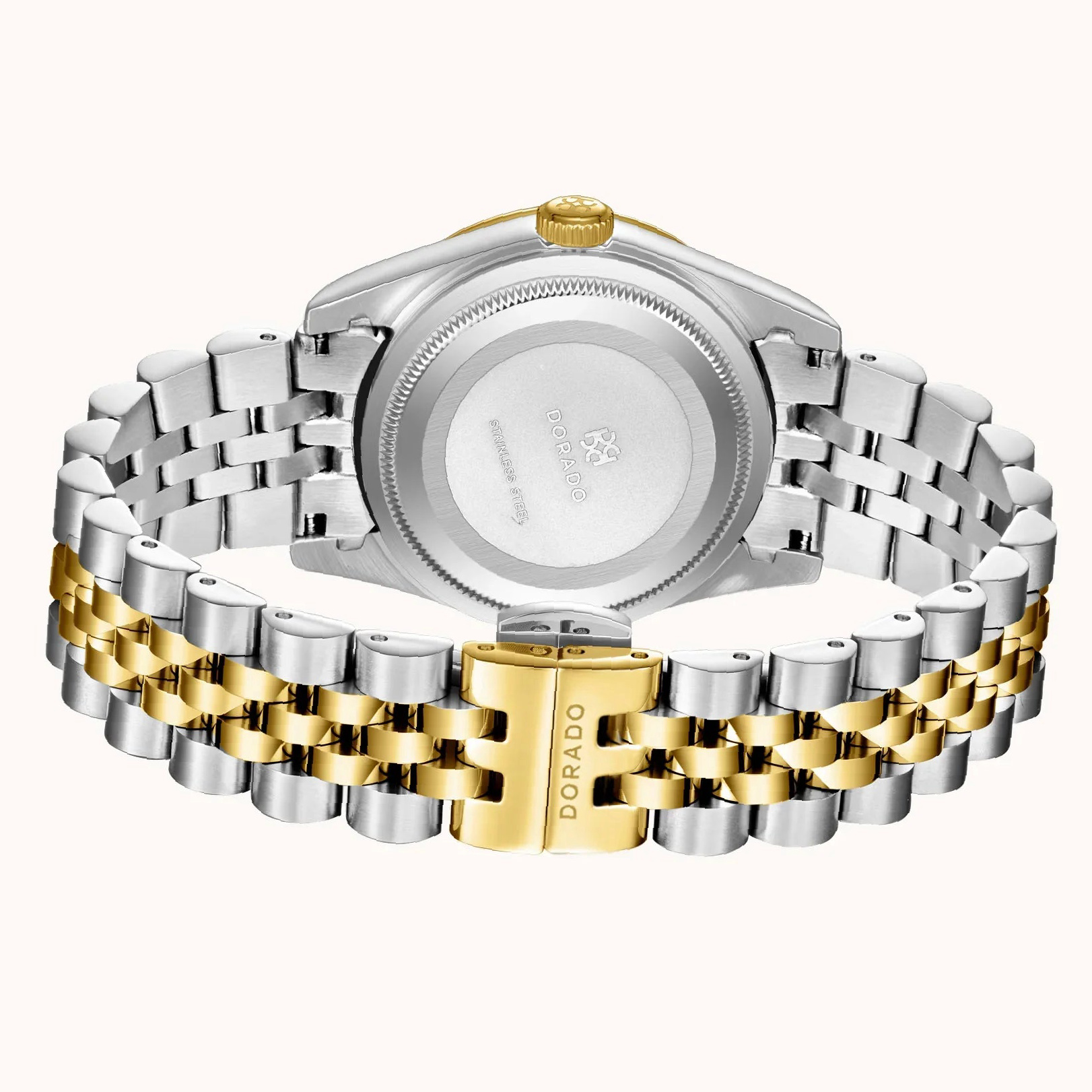 DORADO Two Tone Timeless Watch - Chocolate | Engravely Custom Premium Metal Alloy Jewelry - Image 6