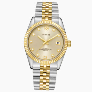 DORADO Two Tone Timeless Watch - Gold | Engravely Custom 18K Gold Plated Jewelry