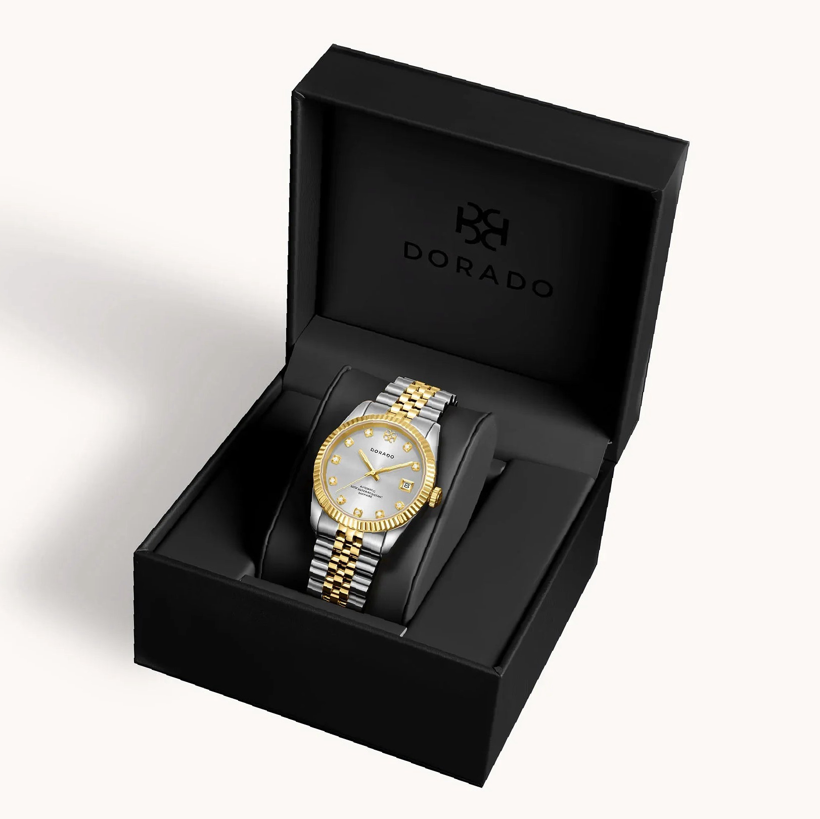 DORADO Two Tone Timeless Watch - Silver | Engravely Custom Premium Metal Alloy Jewelry - Image 3