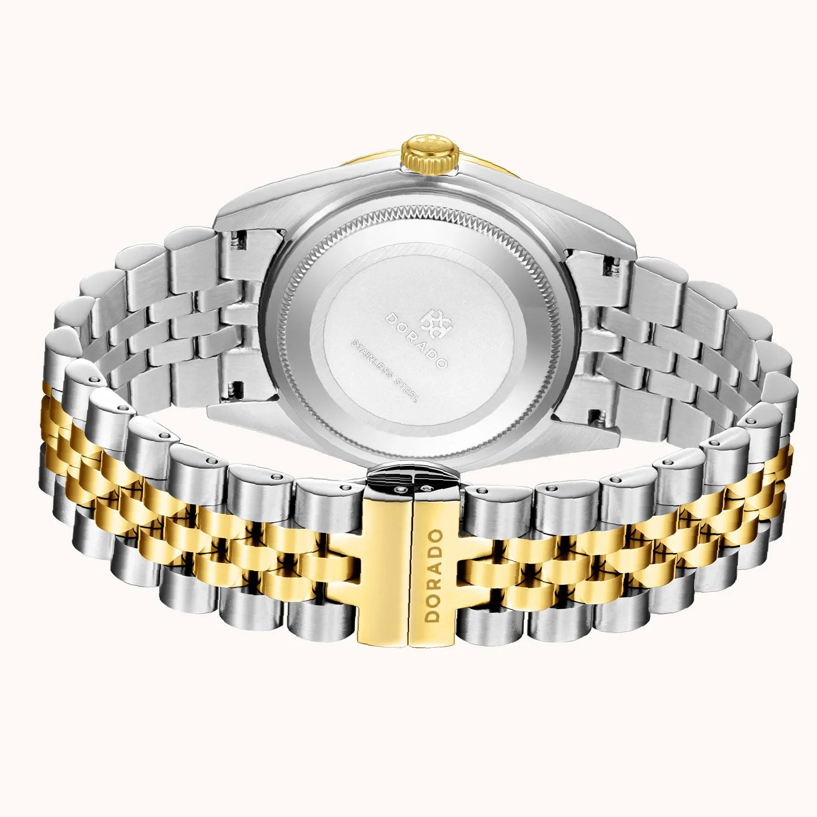 DORADO Two Tone Timeless Watch - Silver | Engravely Custom Premium Metal Alloy Jewelry - Image 5