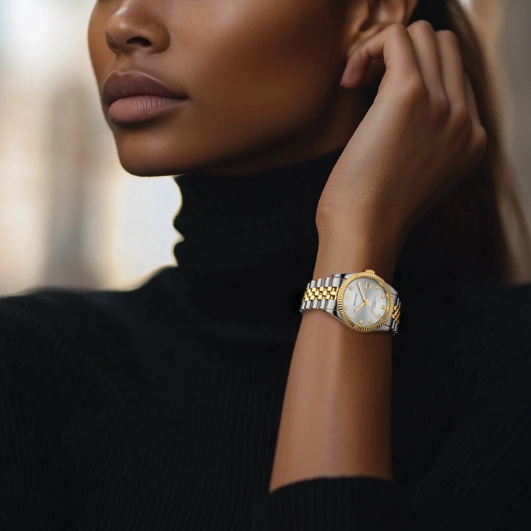 DORADO Two Tone Timeless Watch - Silver | Engravely Custom Premium Metal Alloy Jewelry - Image 6