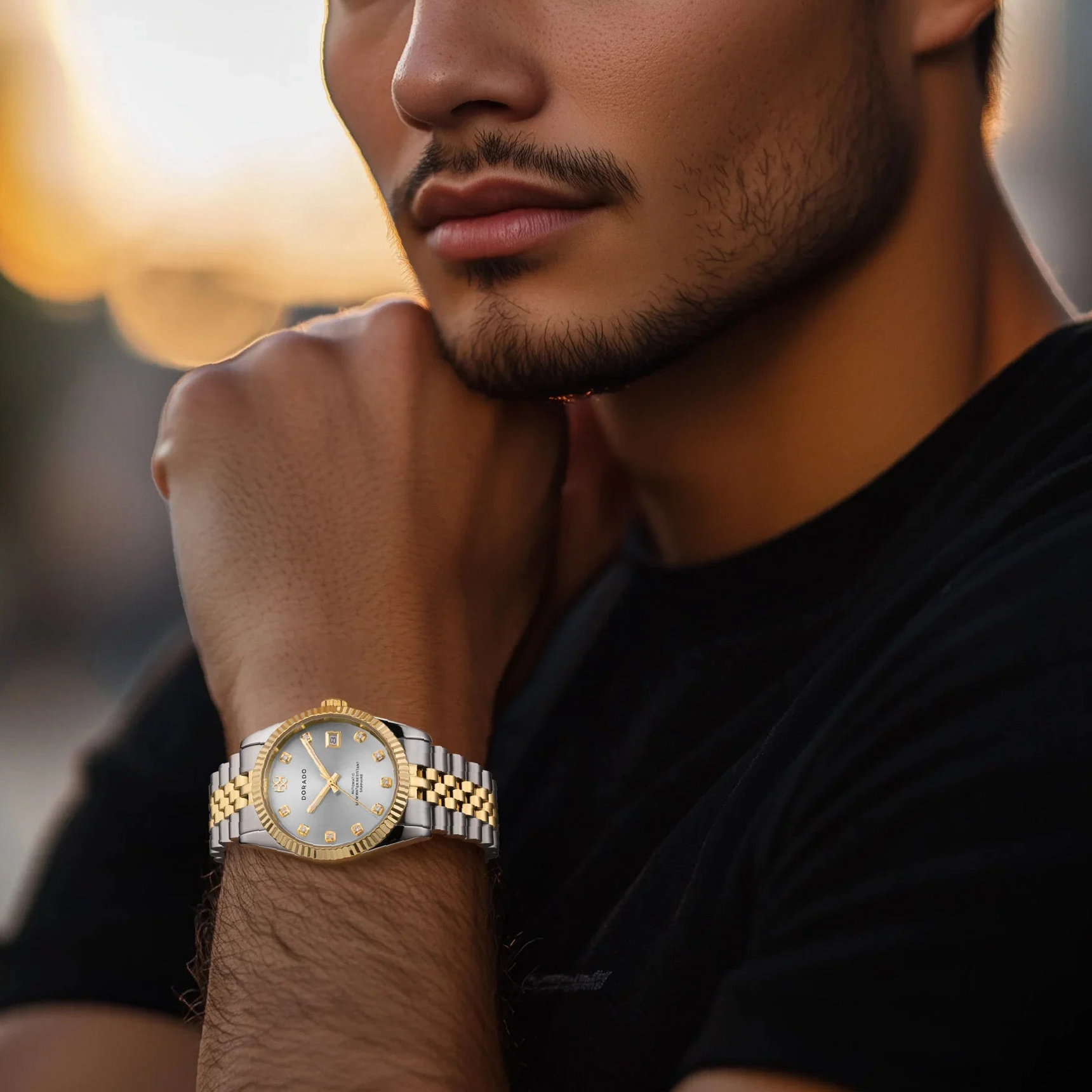 DORADO Two Tone Timeless Watch - Silver | Engravely Custom Premium Metal Alloy Jewelry - Image 7