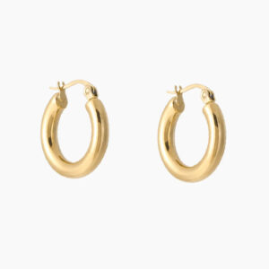 Eng ravely Bold Tube Hoop Earrings