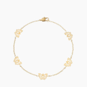 Butterflies Anklet | Custom Premium Metal Alloy Anklet - Engravely
