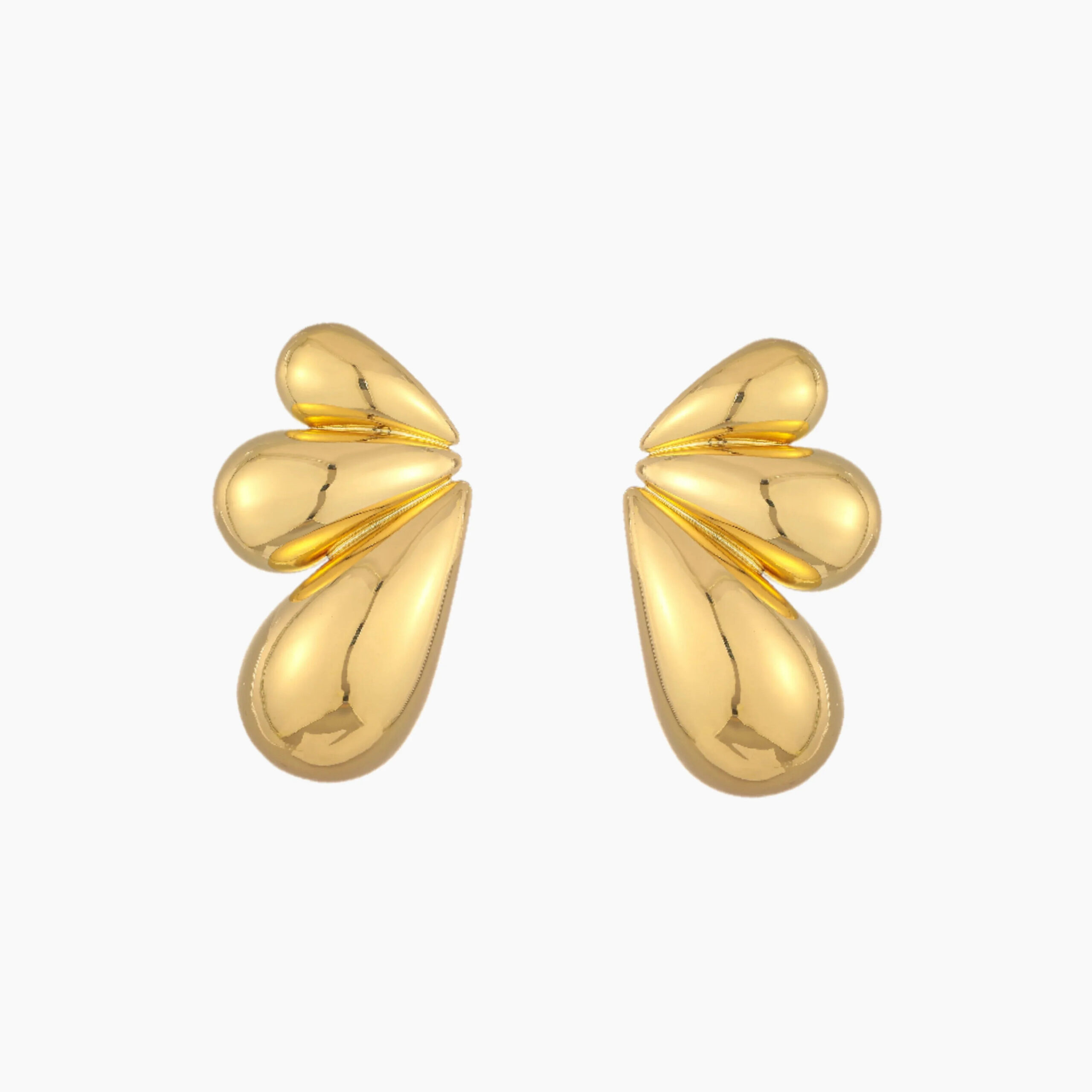 Butterfly Wing Drop Earrings | Custom Premium Metal Alloy Earrings - Engravely
