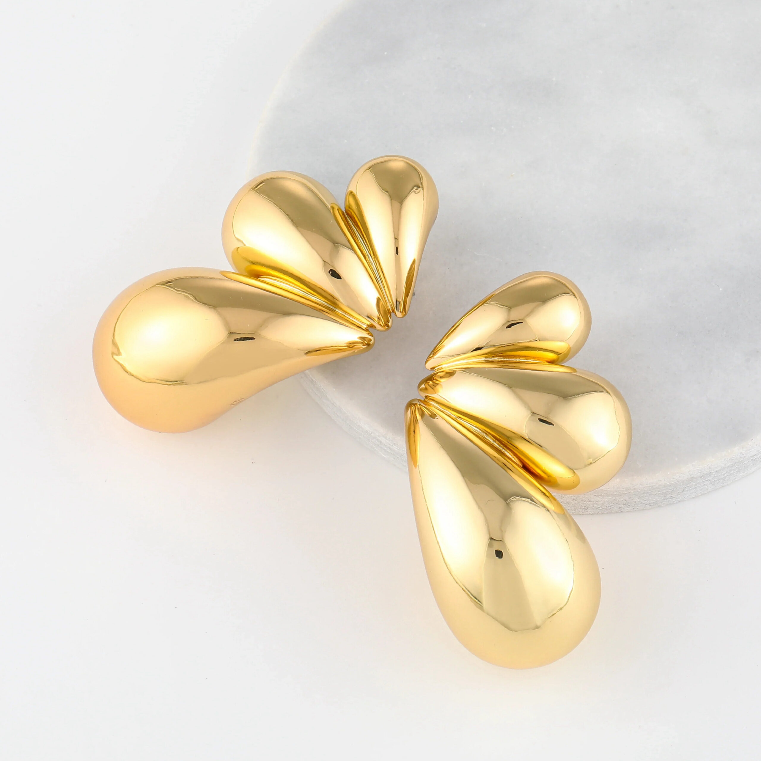 Butterfly Wing Drop Earrings | Custom Premium Metal Alloy Earrings - Engravely - Image 3