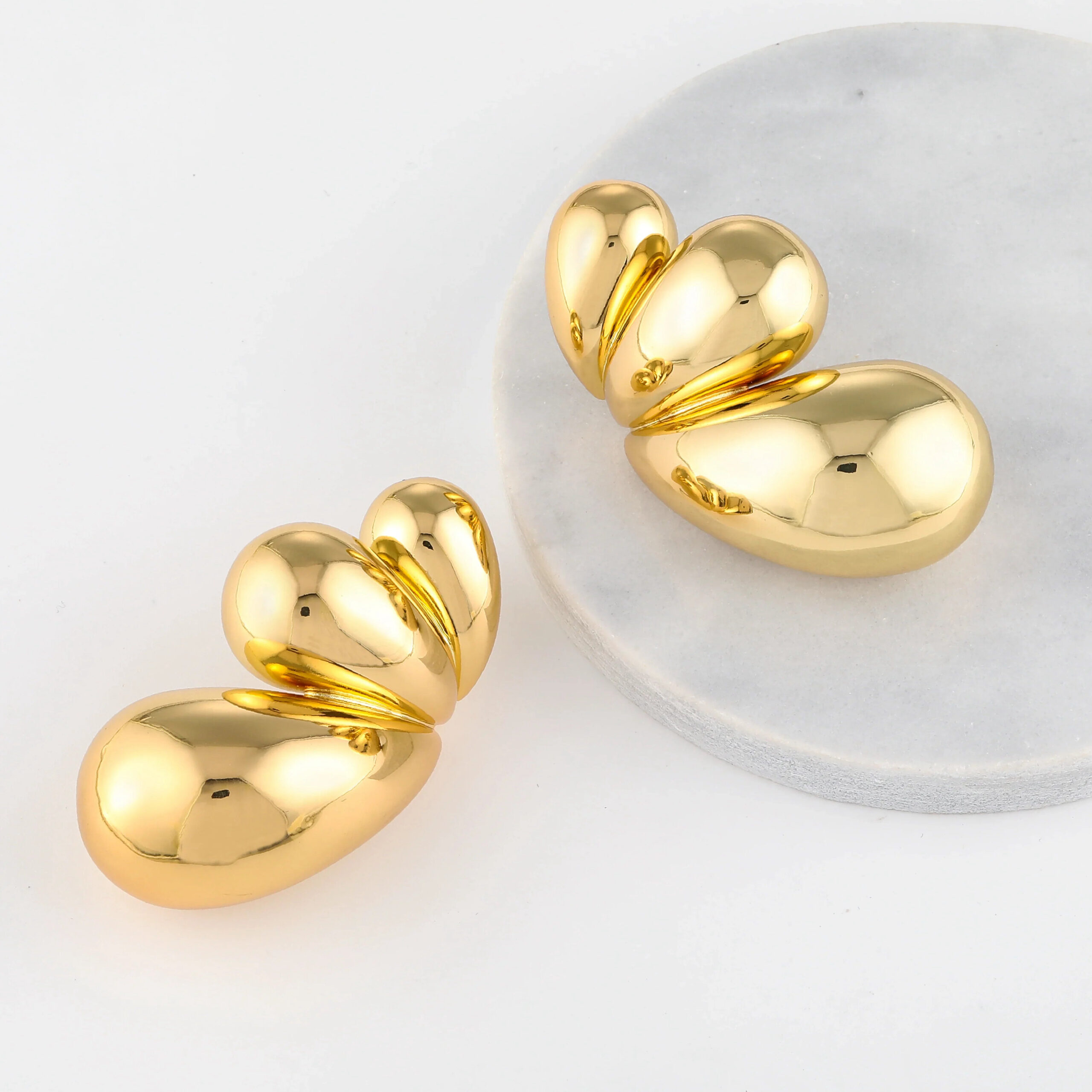 Butterfly Wing Drop Earrings | Custom Premium Metal Alloy Earrings - Engravely - Image 7