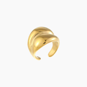 Crossover Dome Ring | Custom Premium Metal Alloy Ring - Engravely