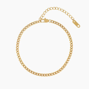 Cuban Link Anklet - 3mm | Custom Stainless Steel Anklet - Engravely