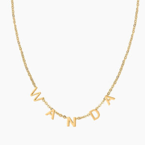 Eng ravely Custom Letter Necklace