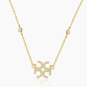 Dorado Moissanite Pendant Necklace | Custom Premium Metal Alloy Name Necklace - Engravely
