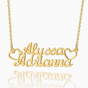 Eng ravely Double Name Necklace