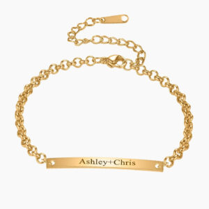 Eng ravely Engraved Bar Bracelet