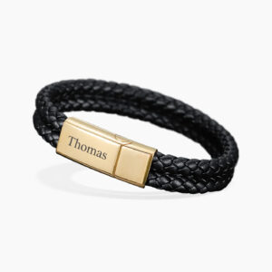 Eng ravely Engraved Leather Bracelet