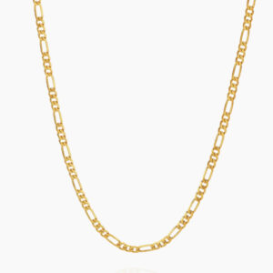 Figaro Chain - 5mm | Custom Premium Metal Alloy Name Necklace - Engravely