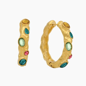 Viva Color Hoop Earrings | Custom Premium Metal Alloy Earrings - Engravely