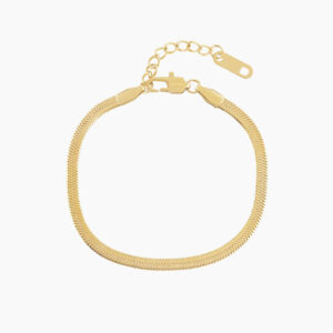 Herringbone Anklet - 3mm | Custom Premium Metal Alloy Ring - Engravely