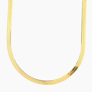Herringbone Chain - 5mm | Custom Premium Metal Alloy Name Necklace - Engravely