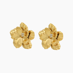 Hibiscus Petal Earrings | Custom Premium Metal Alloy Earrings - Engravely