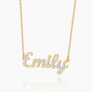 Eng ravely Iced Name Necklace