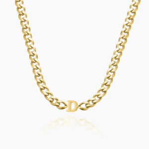 Eng ravely Kids Letter Choker with XL Cuban