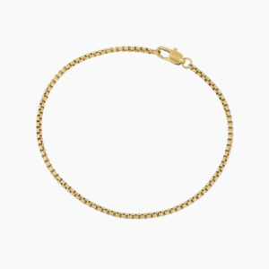 Mens Box Chain Bracelet - 2mm | Custom Premium Metal Alloy Name Necklace - Engravely