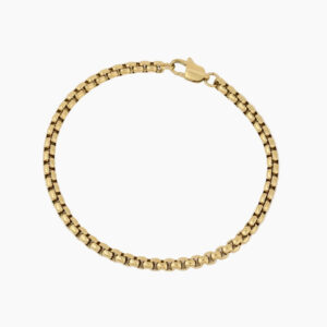 Mens Box Chain Bracelet - 4mm | Custom Premium Metal Alloy Name Necklace - Engravely