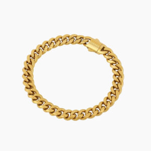 Mens Cuban Link Bracelet - 8mm | Custom Stainless Steel Bracelet - Engravely