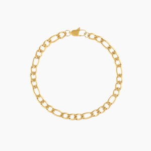 Mens Figaro Bracelet - 5mm | Custom Premium Metal Alloy Bracelet - Engravely