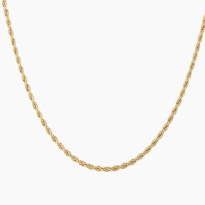 Mens Rope Chain - 4mm | Custom Premium Metal Alloy Name Necklace - Engravely