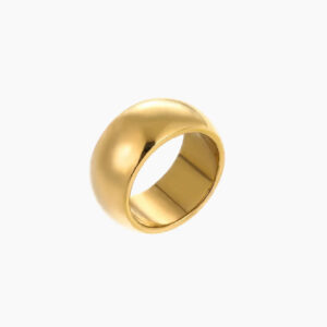 Minimal Wide Band Ring | Custom Premium Metal Alloy Ring - Engravely
