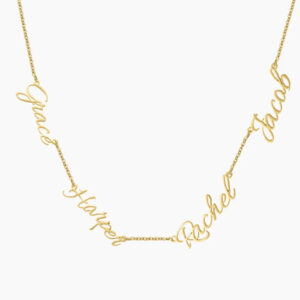 Eng ravely Multi Name Necklace