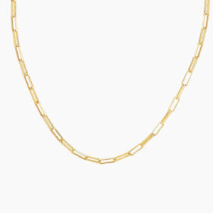 Paperclip Chain - 3mm | Custom Premium Metal Alloy Name Necklace - Engravely