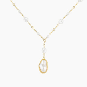 Perlita Pendant Necklace | Custom Premium Metal Alloy Name Necklace - Engravely