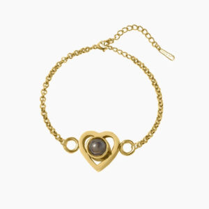 Personalized Heart Photo Bracelet | Custom Premium Metal Alloy Bracelet - Engravely