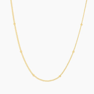 Satellite Chain Necklace | Custom Premium Metal Alloy Name Necklace - Engravely