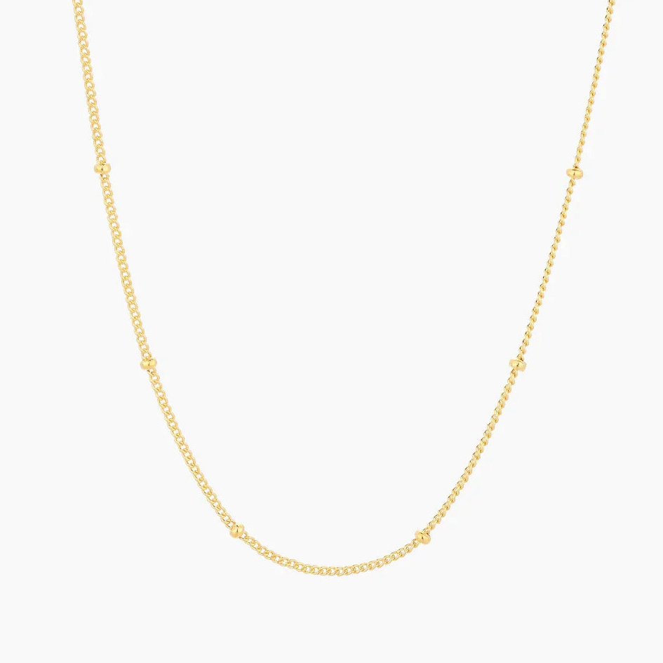 Satellite Chain Necklace | Custom Premium Metal Alloy Name Necklace - Engravely