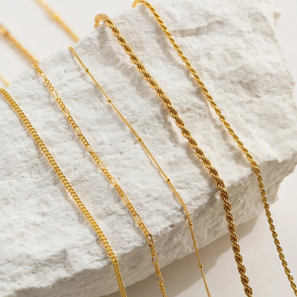 Satellite Chain Necklace | Custom Premium Metal Alloy Name Necklace - Engravely - Image 3