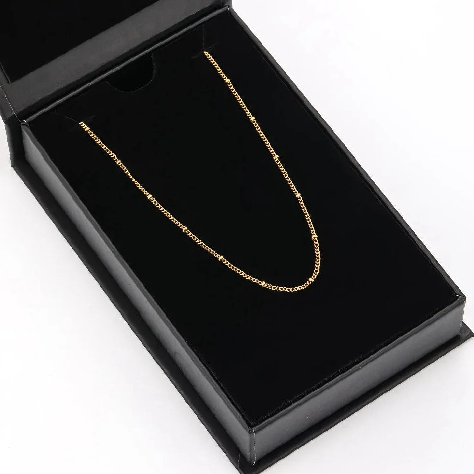 Satellite Chain Necklace | Custom Premium Metal Alloy Name Necklace - Engravely - Image 5