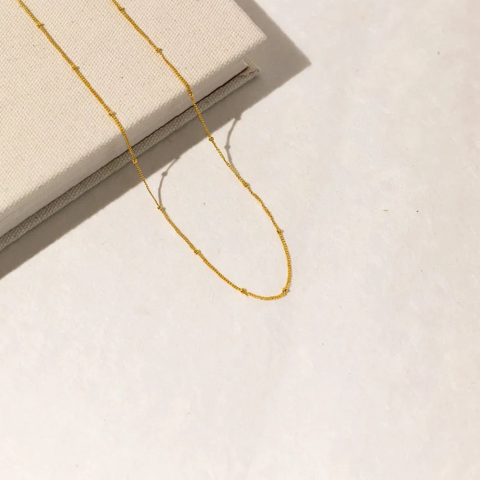 Satellite Chain Necklace | Custom Premium Metal Alloy Name Necklace - Engravely - Image 6