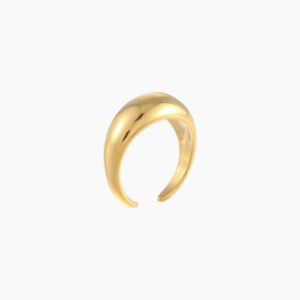 Slim Bold Dome Ring | Custom Premium Metal Alloy Ring - Engravely