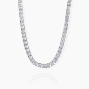 Tennis Chain - 4mm | Custom Premium Metal Alloy Name Necklace - Engravely