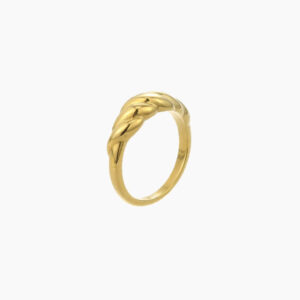 Twisted Ring | Custom 18K Gold Plated Ring - Engravely