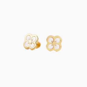 Eng ravely Ventura Clover Stud Earrings